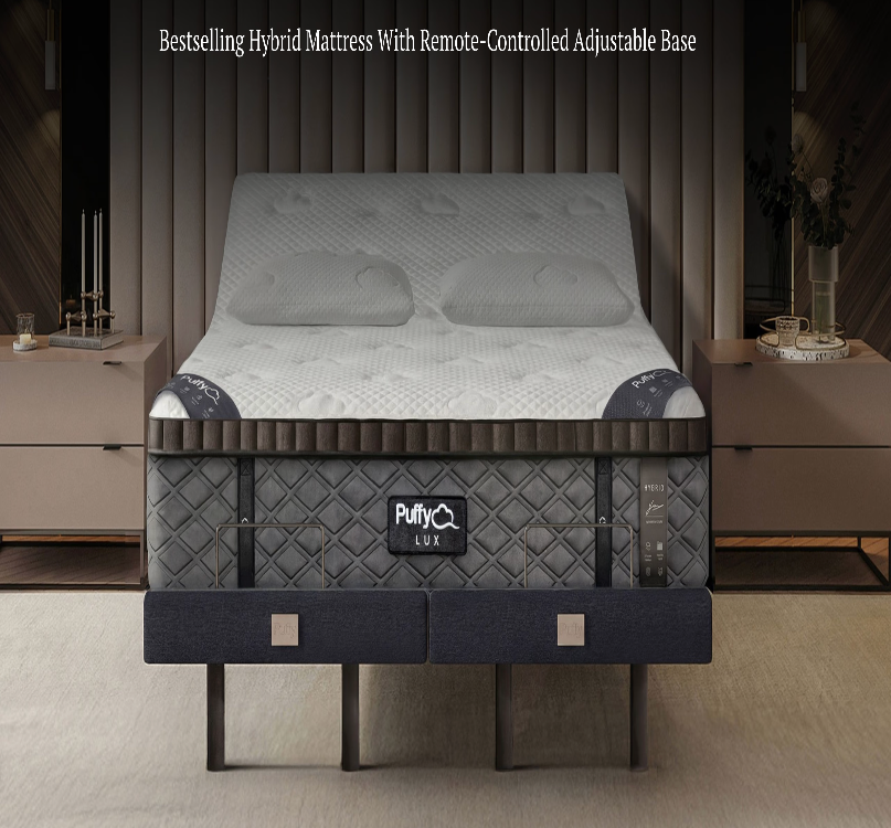 Puffy Smart Bed LUX Mattress W/ Adjustable Base