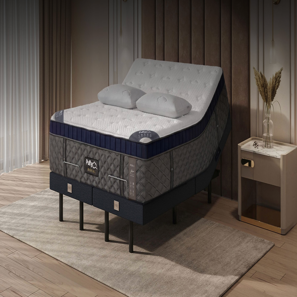 Puffy Smart Beds ROYAL Mattress W/ Adjustable Base