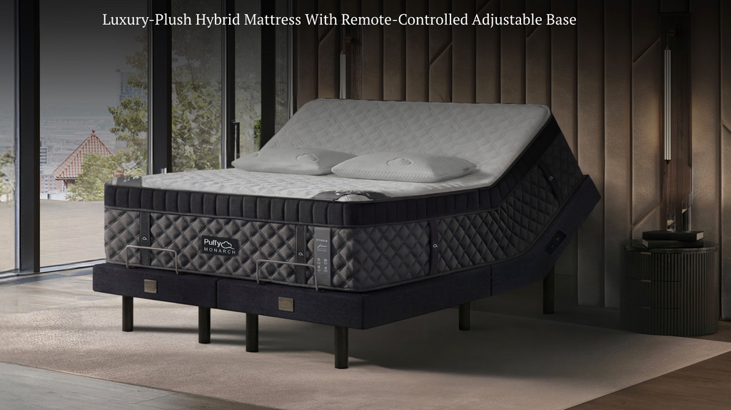 Puffy Smart Beds MONARCH Mattress W/ Adjustable Base