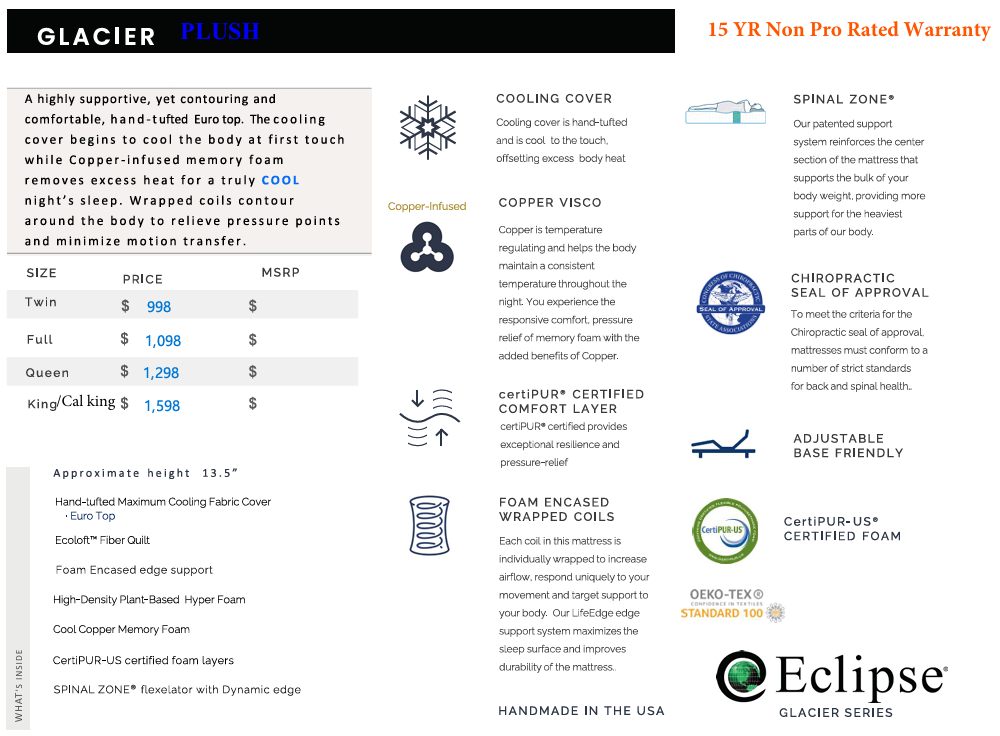 ECLIPES GLACIER SERIES PLUSH